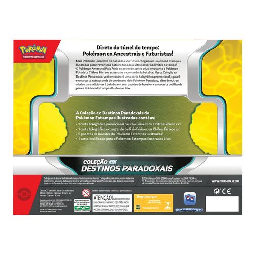 Jogo de Cartas Pokémon - Raio Fúria - Destinos Paradoxais - Copag