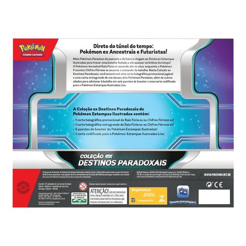 Jogo de Cartas Pokémon - Chifres Férreos - Destinos Paradoxais - Copag