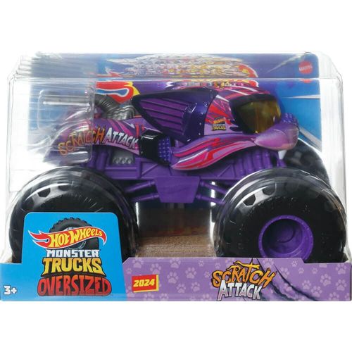 Carrinho Hot Wheels - Scratch Attack - Monster Trucks - 20 cm - 1:24 - Mattel