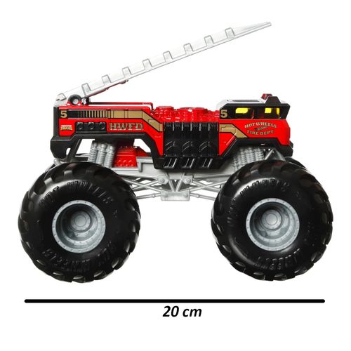 Carrinho Hot Wheels - 5 Alarm - Monster Trucks - 20 cm - 1:24 - Mattel