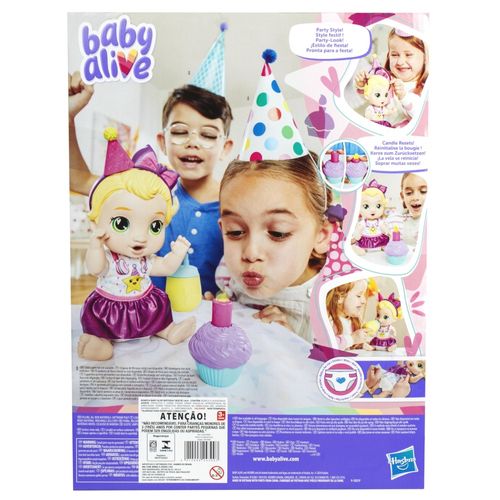 Boneca Baby Alive - Lala GooGoo - Festa de Aniversário - 28 cm - Hasbro