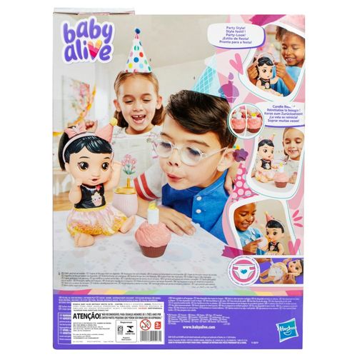 Boneca Baby Alive - Katie Kat - Festa de Aniversário - 28 cm - Hasbro