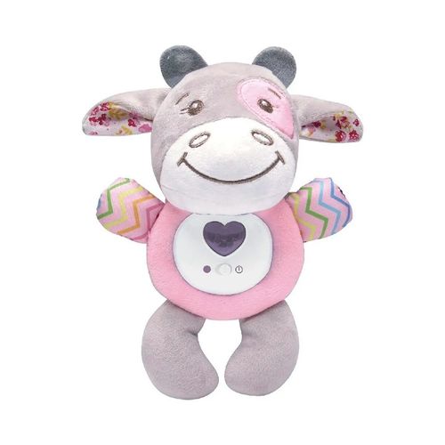 Pelúcia Musical com Luz - Vaquinha - Benic Baby - 20 cm - ST Import
