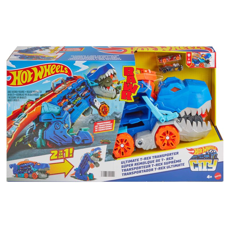 MATHNG50---Porta-Carrinhos-com-Pista-Hot-Wheels-com-Luz-e-Som---Transportador-T-Rex-Ultimate---Mattel-2