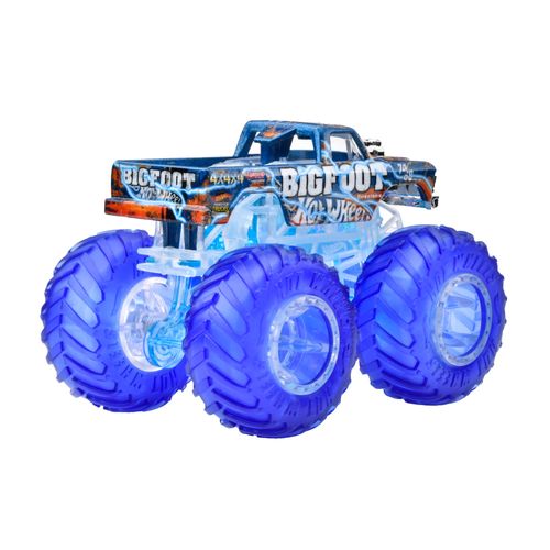 Carrinho Hot Wheels - Bigfoot 4x4x4 - Monster Trucks - Power Smashers - 09 cm - 1:64 - Mattel