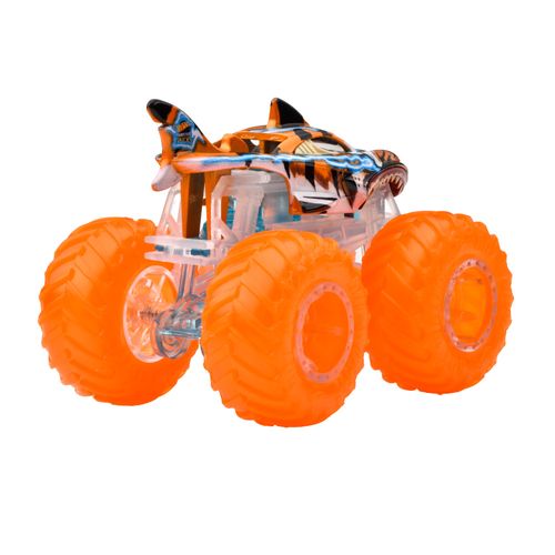 Carrinho Hot Wheels - Tiger Shark - Monster Trucks - Power Smashers - 09 cm - 1:64 - Mattel