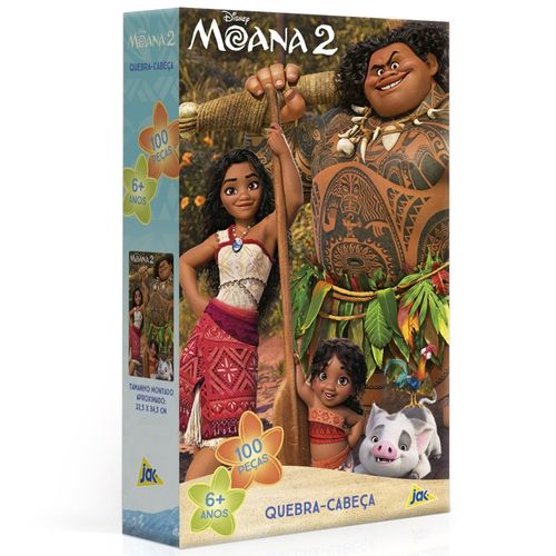 Quebra-Cabeça - Moana 2 - Disney - 100 Peças - Toyster