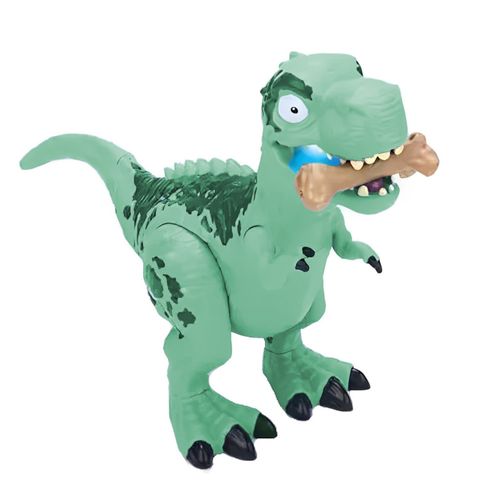 Dinossauro com Luz e Som - T-Rex Voraz - Verde - Dino State - 24 cm - ST Import