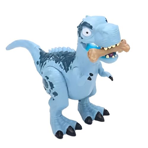 Dinossauro com Luz e Som - T-Rex Voraz - Azul - Dino State - 24 cm - ST Import