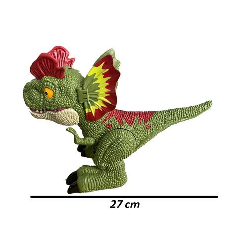 Dinossauro Lança Água com Luz e Som - Dilofossauro - Dino State - 27 cm - ST Import