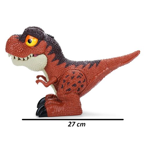 Dinossauro Lança Água com Luz e Som - Tiranossauro Rex - Dino State - 27 cm - ST Import