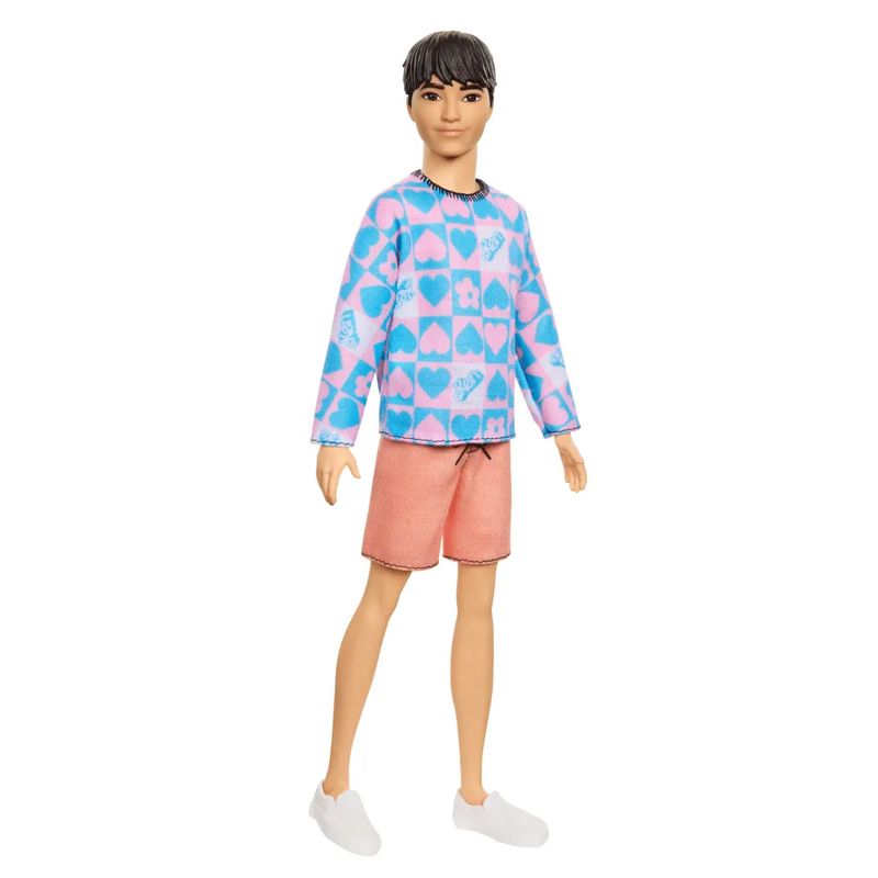 MATDWK44-219---Boneco-Ken-Fashionistas---Camiseta-com-Coracoes---219---Barbie---Mattel-1