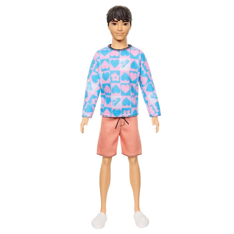 MATDWK44-219---Boneco-Ken-Fashionistas---Camiseta-com-Coracoes---219---Barbie---Mattel-4