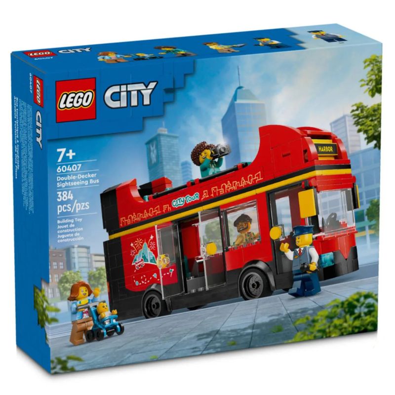 LEG60407 - LEGO City - Onibus turistico vermelho de dois andares - 384 Pecas - 60407 1.jpg