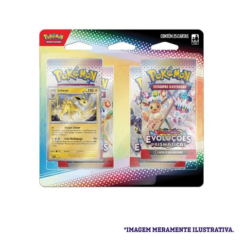 Blister Pokémon- Jolteon -Ev8.5 Evoluções Prismáticas-Copag