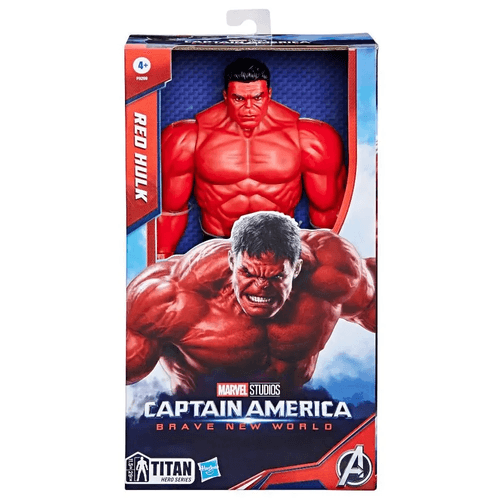 Figura Hulk Red 30cm-Capitão América-F9299 Marvel Hasbro