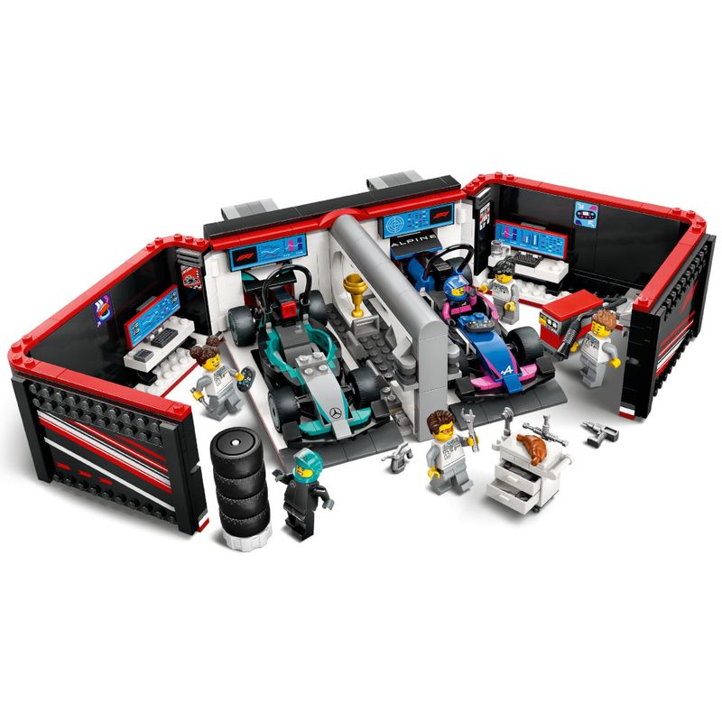 LEG60444 - LEGO City - Garagem F1 e carros Mercedes-AMG e Alpine - 678 Pecas - 60444 3.jpg