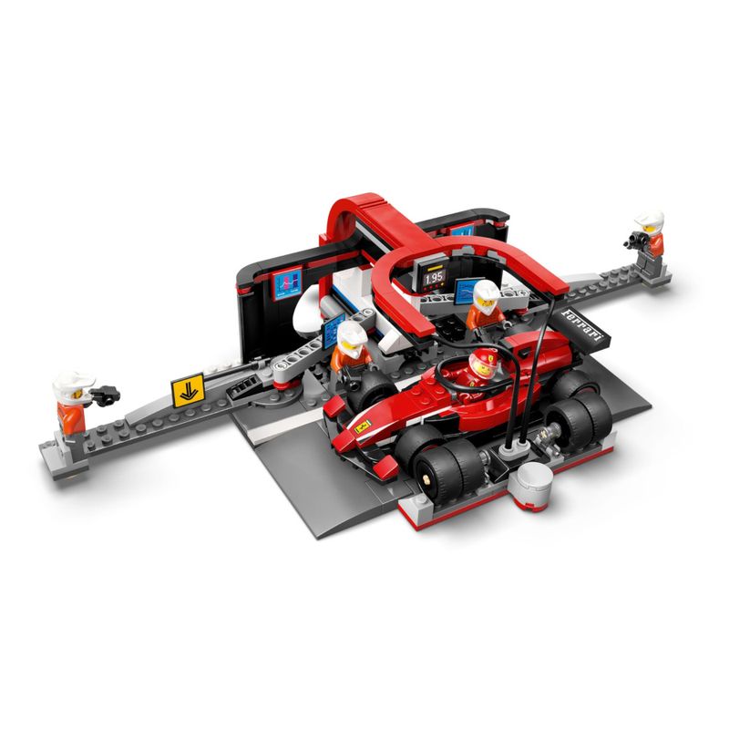 LEG60443 - LEGO City - Pit Stop e equipe da F1 com carro Ferrari - 322 Pecas - 60443 4.jpg