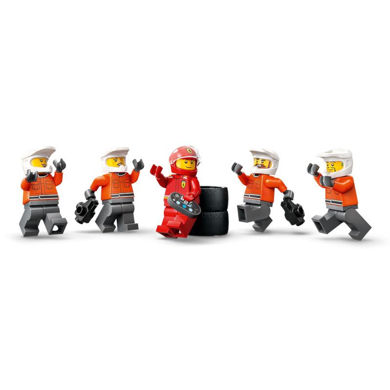 LEG60443 - LEGO City - Pit Stop e equipe da F1 com carro Ferrari - 322 Pecas - 60443 6.jpg