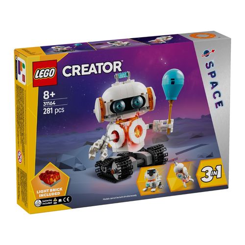 LEGO Creator 3 em 1 - Robô espacial - 281 Peças - 31164