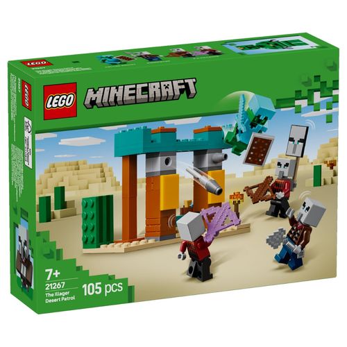 LEGO Minecraft - A Patrulha do Deserto de Illager - 105 Peças - 21267
