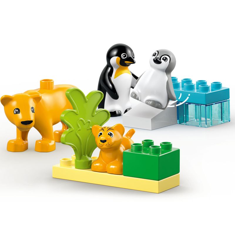 LEG10442 - LEGO Duplo - Familias de animais selvagens pinguins e leoes - 10 Pecas - 10442 3.jpg