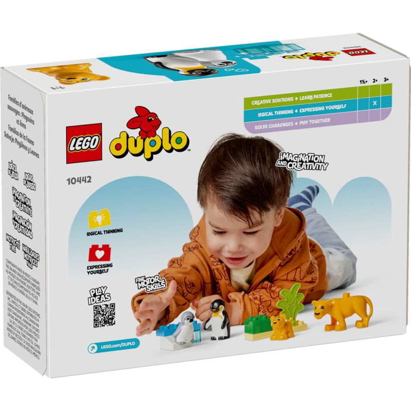 LEG10442 - LEGO Duplo - Familias de animais selvagens pinguins e leoes - 10 Pecas - 10442 4.jpg