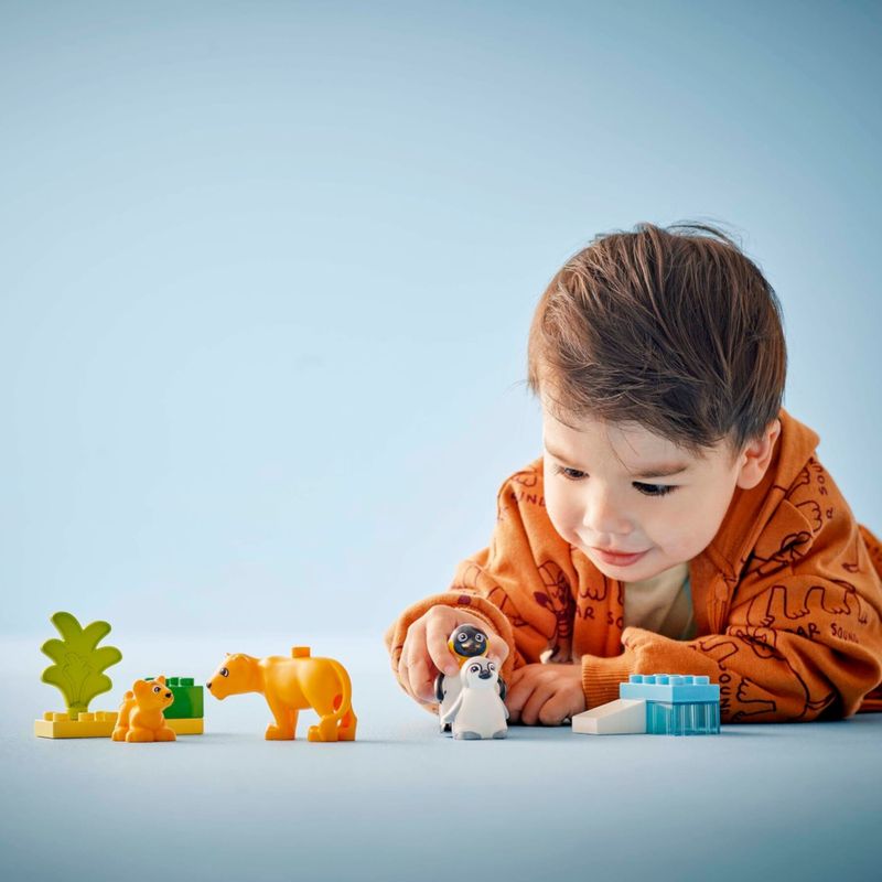 LEG10442 - LEGO Duplo - Familias de animais selvagens pinguins e leoes - 10 Pecas - 10442 5.jpg