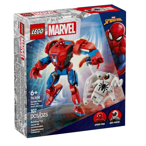LEGO Marvel - Robô do Homem-Aranha vs Anti-Venom - 107 Peças - 76308