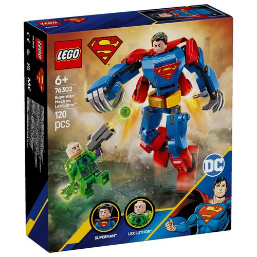LEGO Dc - Robô do Superman vs Lex Luthor - 120 Peças - 76302
