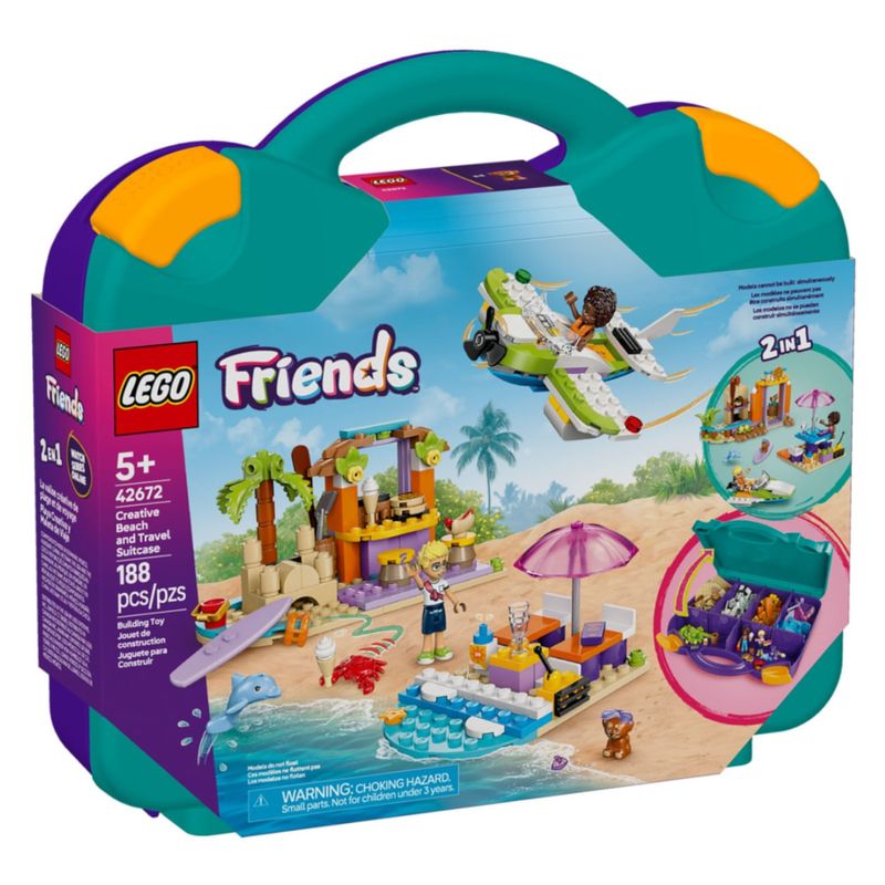 LEG42672 - LEGO Friends - Mala de Praia e Viagem Criativa - 188 Pecas - 42672 1.jpg