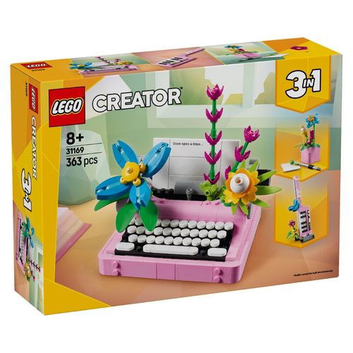 LEGO Creator 3 em 1 - Máquina de escrever com flores - 363 Peças - 31169