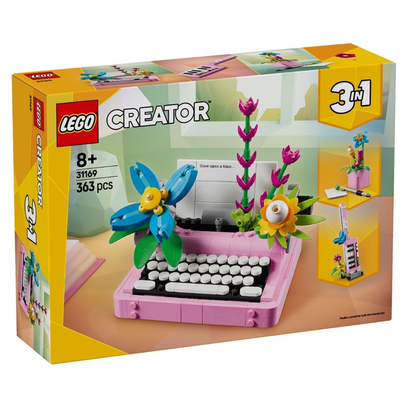 LEG31169 - LEGO Creator 3 em 1 - Maquina de escrever com flores - 363 Pecas - 31169 1.jpg