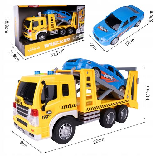 Caminhão Guincho com Fricção - Wrecker - Luz e Som - 26 cm - Yestoys