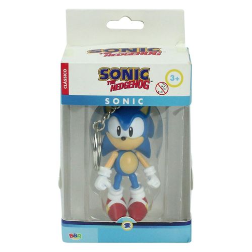 Chaveiro do Sonic - Sonic The Hedgehog - 07 cm - BBR Toys
