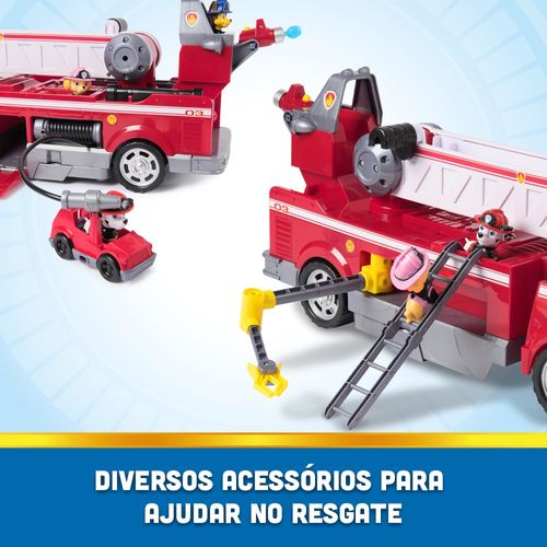 Caminhão de Bombeiro com Luz e Som - Ultimate Fire Truck - Patrulha Canina - Sunny
