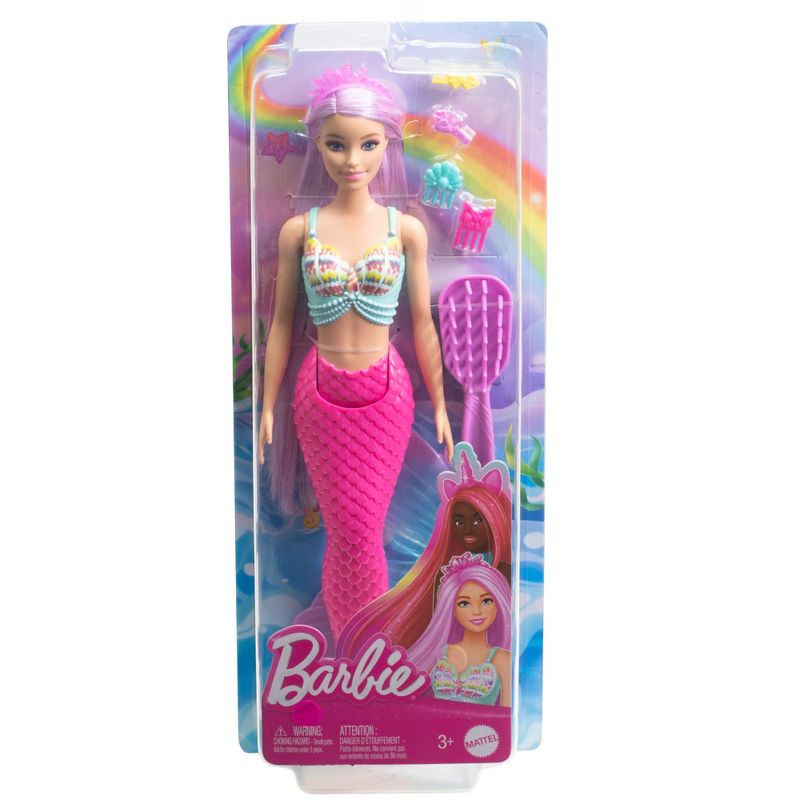 MATHRR00 - Boneca Barbie - Sereia Cabelo Rosa - Mattel 2.jpg