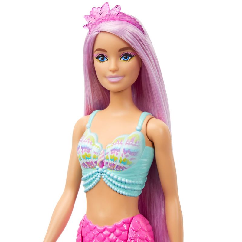 MATHRR00 - Boneca Barbie - Sereia Cabelo Rosa - Mattel 4.jpg