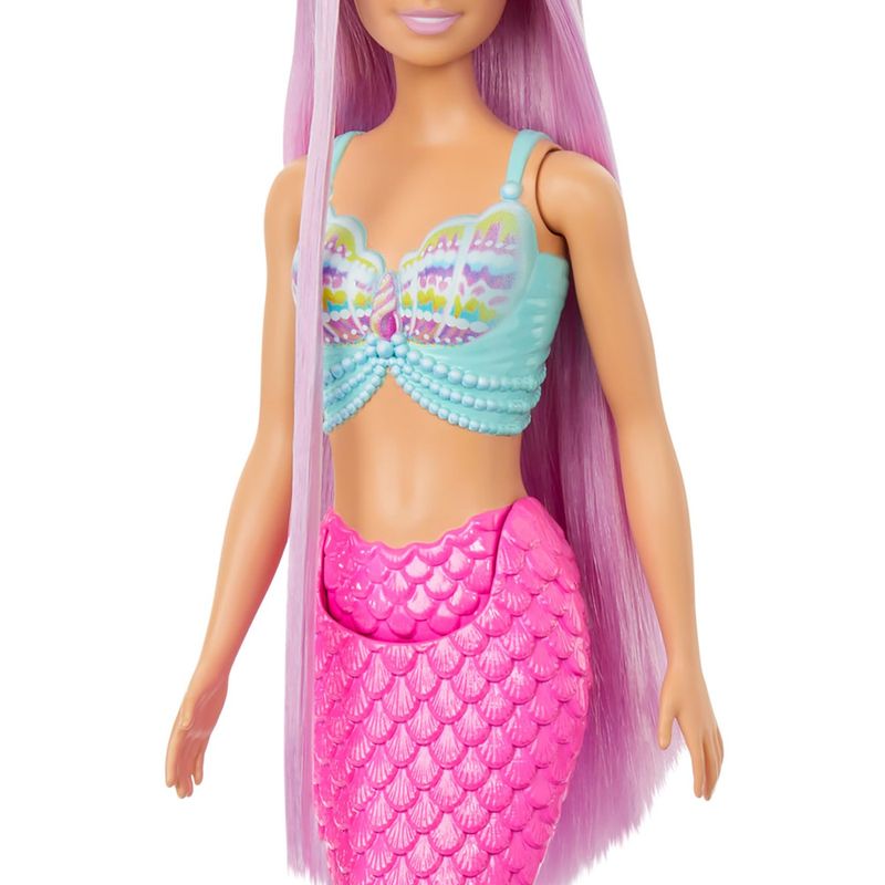 MATHRR00 - Boneca Barbie - Sereia Cabelo Rosa - Mattel 5.jpg