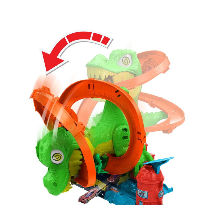 MATJBM73 - Pista Hot Wheels com Carrinho - T-Rex Blaze Battle - 36 cm - Mattel 5.jpg