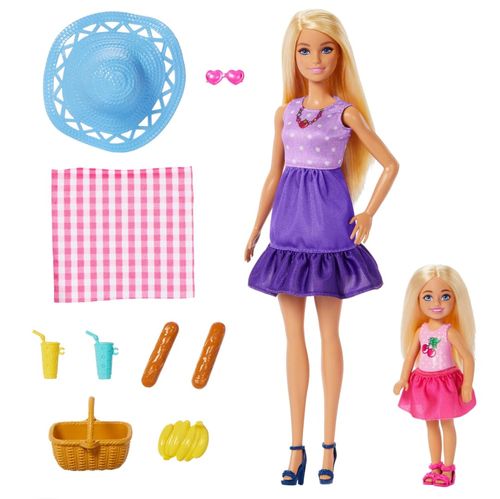 Conjunto Bonecas Barbie - Barbie Malibu e Chelsea - Family & Friends - Mattel