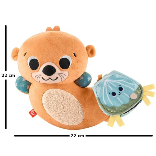 Pelúcia Interativa 2 em 1 com Sons - Tapete de Atividades de Lontra - Fisher-Price