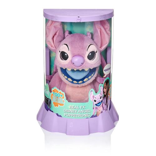 Pelúcia Lilo e Stitch-Angel-Robô interativo-Disney-45cm-Sunny