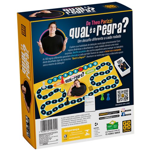 Jogo de Tabuleiro - Qual é a Regra - Grow