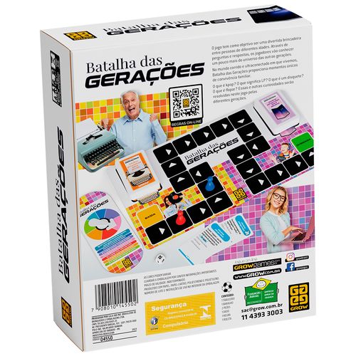 Jogo de Tabuleiro - Batalha de Gerações - Grow