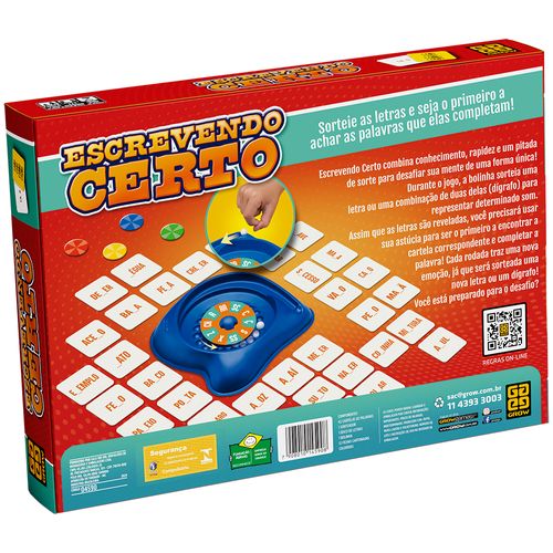 Jogo Educativo - Escrevendo Certo - Grow