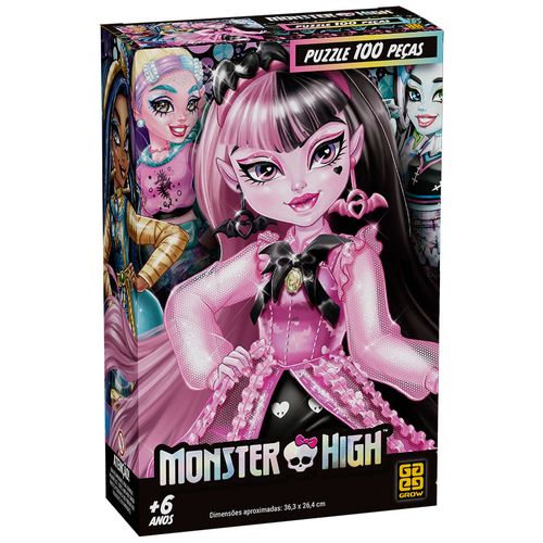 Quebra-Cabeças - Monster High - 100 Peças - Grow