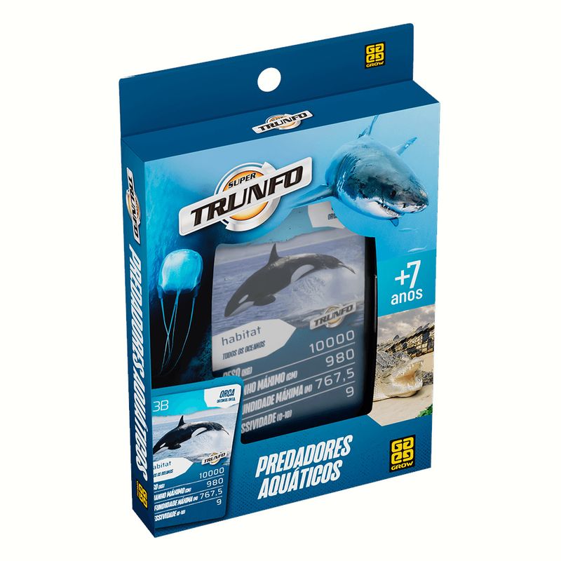 GRO04361 - Jogo de Cartas - Super Trunfo - Predadores Aquaticos - Grow 1.jpg