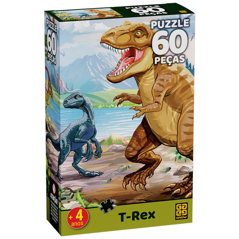 GRO04430 - Quebra-Cabecas - T-Rex - 60 Pecas - Grow 1.jpg