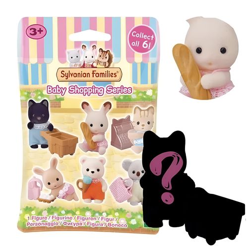 Mini Figura Surpresa - Bebê Surpresa vai às Compras - Sylvanian Families - Sortido - Epoch
